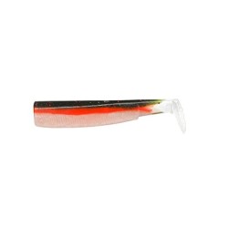 Black Minnow Fiiish Lures Cuerpos BM 90 - Señuelo Blando de Vinilo para Pesca Spinning de Bass Lubina y Otras Especies - 4 cu