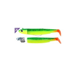 Fiiish Lures - Black Minnow Combo KAKI BM160 - Señuelo Blando de Vinilo para Pesca Jigging - 1 Cabeza OffShore 60g Kaki + 2 C