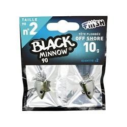 FIIISH Black Minnow 2 - Señuelo de Vinilo para Pesca  señuelos, Need to be reviewed, Packs , Color Plateado, Talla UK: 10 g