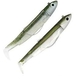 Fiiish Black Minnow Double Combo Off Shore No.3 - 12cm - 25g - Kaki - Ghost Minnow - BM3021