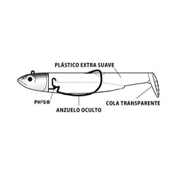 Cabezas 60G Black Minnow 160mm Color Kaki 2 Unidades