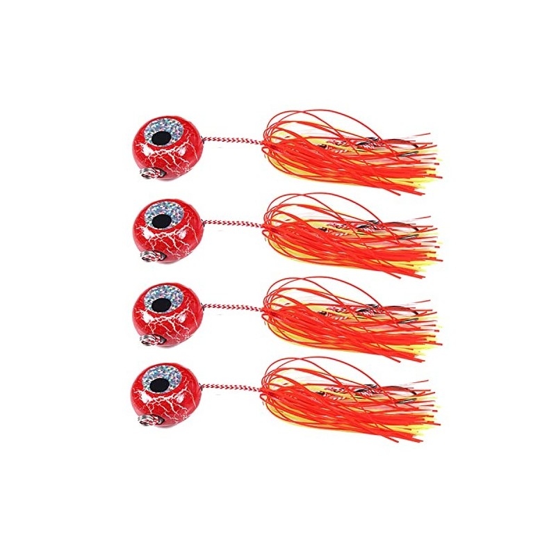 4 unids/Lote 40g/60g/80g/100g Inchiku Tenya Madai Jig Kabura señuelo de Pesca Luminoso Tai Kabura JigHead señuelo de Pesca Ag