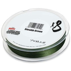 Sufix Tresse 8 Brins X8 Braid - 150m - Stealth Green - D.0.19mm - R.15.5Kg - SX8185GR150 - ASU640433