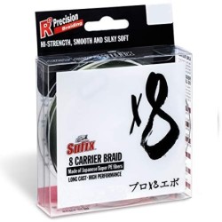 Sufix Tresse 8 Brins X8 Braid - 150m - Stealth Green - D.0.19mm - R.15.5Kg - SX8185GR150 - ASU640433