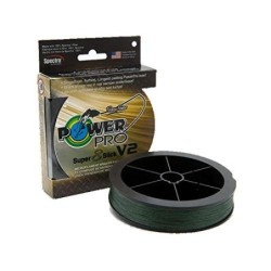 Shimano Power Pro Super 8 Slick V2 275m Braided Fishing Line, Moss Green - 0.13/8kg