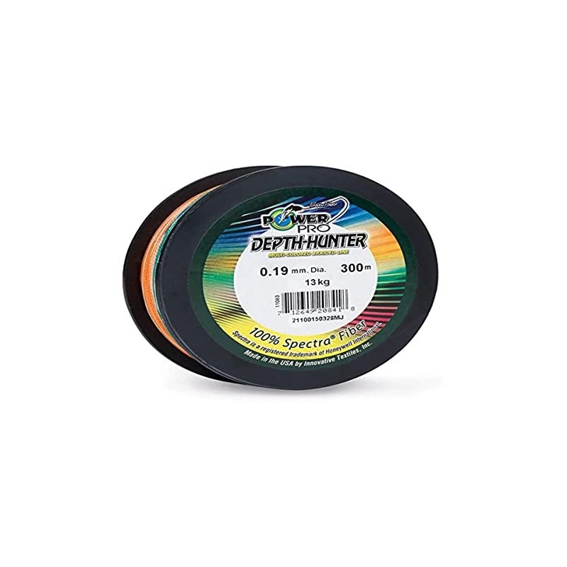 Power Pro Depth-Hunter Multi Colour 300m 0.19mm 13kg