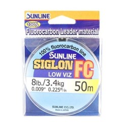 Noike Sunline Siglon FC - Hilo de fluorocarbono  50 m, capacidad de carga de 3,4 kg 