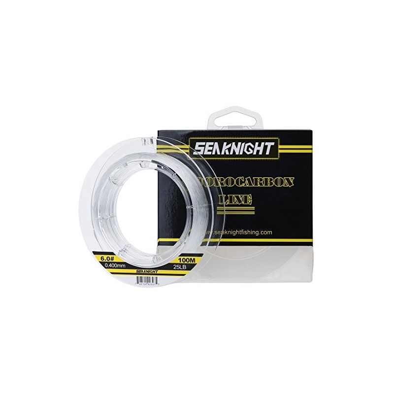 Seaknight Hilo de Pescar 100% fluorocarbono, 50M/100M y Formato