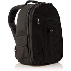 Amazon Basics Mochila para Cámaras SLR y Accesorios - Negro