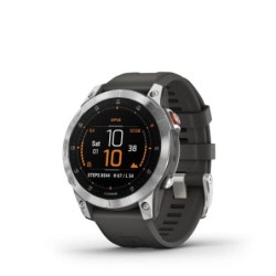 Garmin EPIX 2 - Reloj GPS Multideporte con Pantalla táctil AMOLED, Funciones Superiores, frecuencia cardíaca, mapas y música,