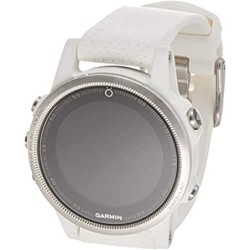 Garmin Fenix 5S - Reloj multideporte, con GPS y medidor de frecuencia cardiaca, lente de cristal y bisel de acero inoxidable,