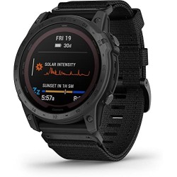 GARMIN tactix® 7 – Pro Ballistics Edition Reloj táctico con GPS y Carga Solar con Applied Ballistics y Correa de Nylon NÚMERO