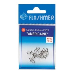 AMERICAINE Grapas n ° 6, paquete de 10 FLASHMER-poch Px