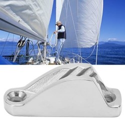 Tefola Clam Cleat, Clam Rope Cleat Anclaje Grapas de Agarre Hardware Marino Limitador de Velocidad para navegación de Barcos 