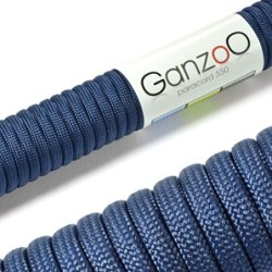 Ganzoo - Cuerda de supervivencia de uso universal, cuerda trenzada de paracord, soporta hasta 250 kg, 31 m, no apta para la e