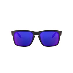 Oakley Holbrook - Gafas de sol, Unisex, Multicolor  Negro Mate/Positive Red , Talla única