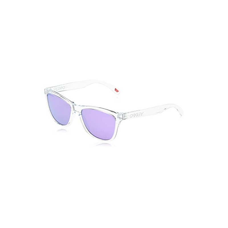 Oakley Frogskins Gafas de Sol, Pulido/Transparente/Púrpura Prizm