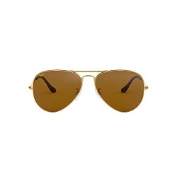 Ray-Ban Aviator Large Metal, Gafas de Sol Unisex Adulto, Dorado  Crystal Brown & Silver Gradient Mirror , 58