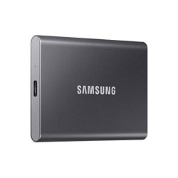 SAMSUNG T7 Portable SSD - 1 TB - USB 3.2 Gen.2 External SSD Titanium Grey  MU-PC1T0T/WW 