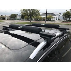 COR Surf Almohadillas para portaequipajes de Techo | Rack de Surf Kayak Sup Snowboard | [Par] 71cm - para Barras aerodinámica