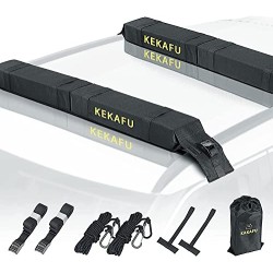 Almohadillas Blandas para Bacas De Kayak/Surf/Canotaje/Snowboard/Windsurf, Porta Tablas De Surf Universal para Coches Incluye