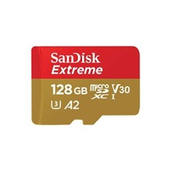 SanDisk Tarjeta microSDXC Extreme de 128 GB + adaptador SD + RescuePRO Deluxe de hasta 190 MB/s, con rendimiento de aplicació