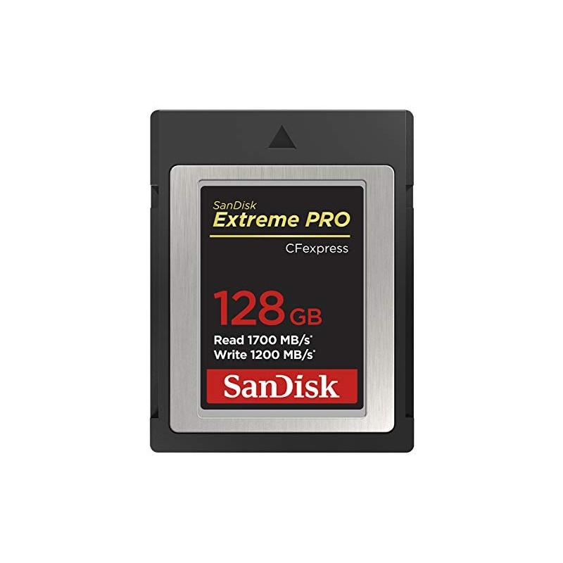 SanDisk Extreme PRO 128GB CF Express Card Type B, up to 1700MB/s, for RAW 4K video, Black