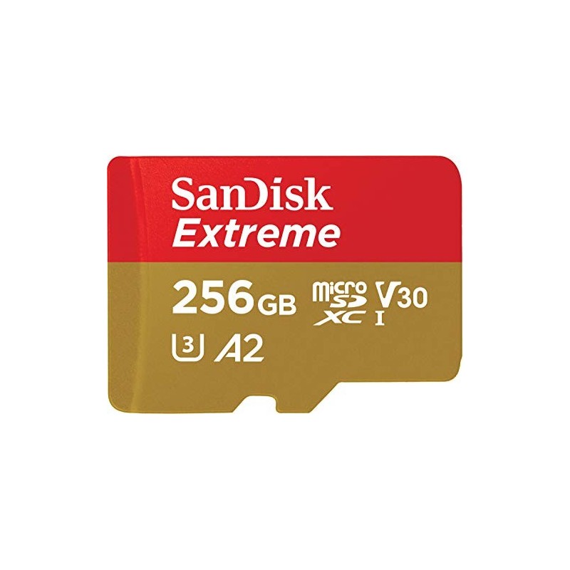 SanDisk 256 GB MicroSDXC Extreme 190MB/130MB Card Only - Extended Capacity SD  MicroSDHC 