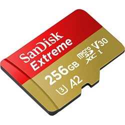 SanDisk 256 GB MicroSDXC Extreme 190MB/130MB Card Only - Extended Capacity SD  MicroSDHC 