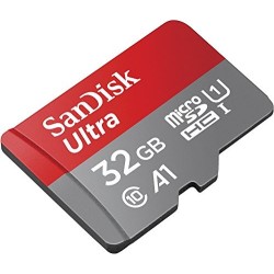 SanDisk Ultra 32 GB microSDHC Memory Card + SD Adapter with A1 App Performance Up to 98 MB/s, Class 10, U1