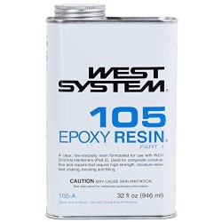 WEST SYSTEM Resina epoxi 105A  cuarto de galón 