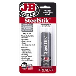 J-B Weld 8267 Steelstik Barra de Masilla de epoxi Reforzado, 57 g