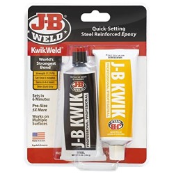 JB Weld JB8271 Adhesivo de Soldadura de plástico, Gris Oscuro, Dos Tubos de 5 oz