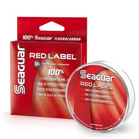 Seaguar Etiqueta roja 100% fluorocarbono, Unisex, Transparente