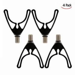 LHKJ 4 Pcs Cabeza de Soporte con Rosca de Tornillo, Soporte para Cañas de Pescar para Todos Los Soportes de Barra