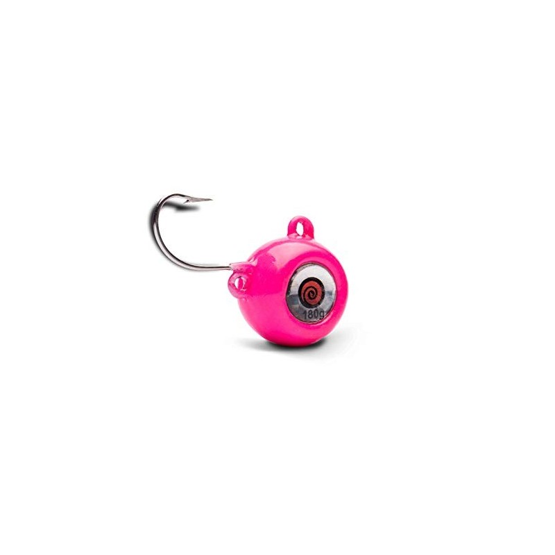 LOLLIPOP LURES ZOKA Ball Jig Solid y Sistema de Cebo Live Bait ZOKA 140G-EXTRA Power Glow Pink