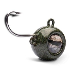 LOLLIPOP LURES ZOKA Ball Jig Solid y Sistema de Cebo Live Bait ZOKA Camuflaje 200G-GREEN Moss