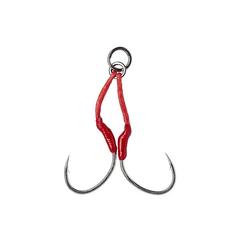 Savage Gear Double Bloody Assist Hook SJ 2 unidades de tamaño 1/0 hasta 3/0 ganchos de captura para jigging lento  3/0 