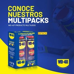 WD-40 Producto Multi-Uso- Spray 400ml-Lubrica, Afloja, Protege del óxido, Dieléctrico, Limpia metales y plásticos y Desplaza 