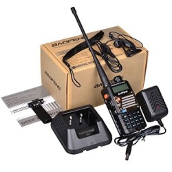 BAOFENG UV-5RA+Plus - Radio Walkie Talkie, Color Negro