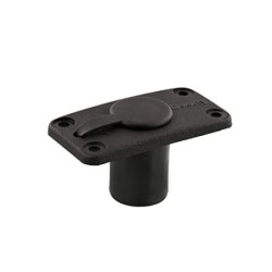 Scotty  244-BK Flush Deck Mount w/Rain Cap  Black 